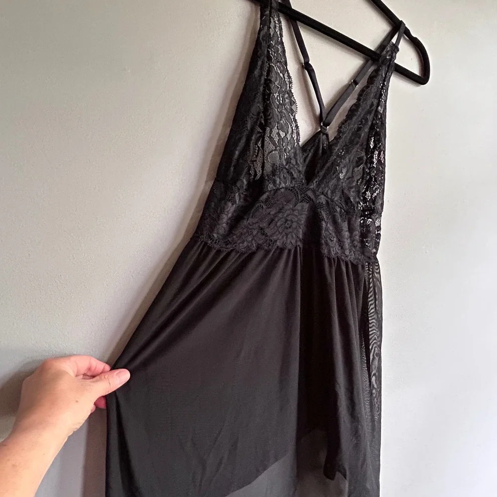 N/A black sheer